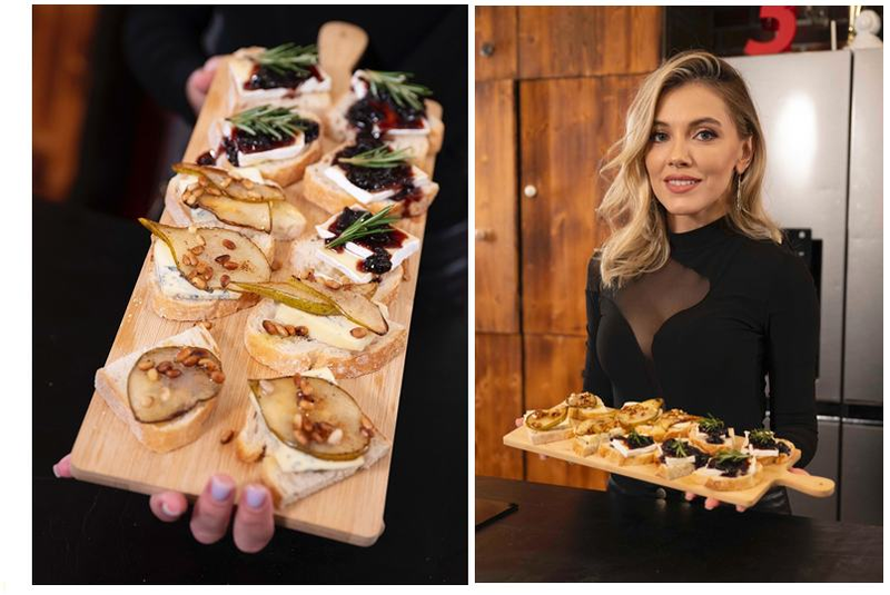 Reteta Bruschete cu gorgonzola si brie propusa de Andreea Ibacka