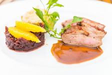 Piept de rata cu sos de...