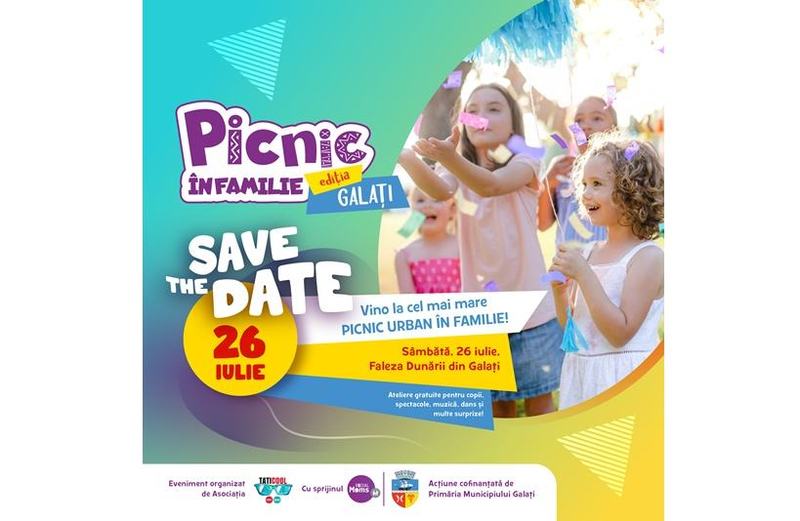 Picnic Urban in Familie – editia a treia Joaca, relaxare si timp de calitate pentru familiile din Galati