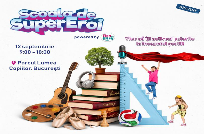 La inceput de an scolar copiii isi activeaza puterile la Scoala de SuperEroi Itsy Bitsy