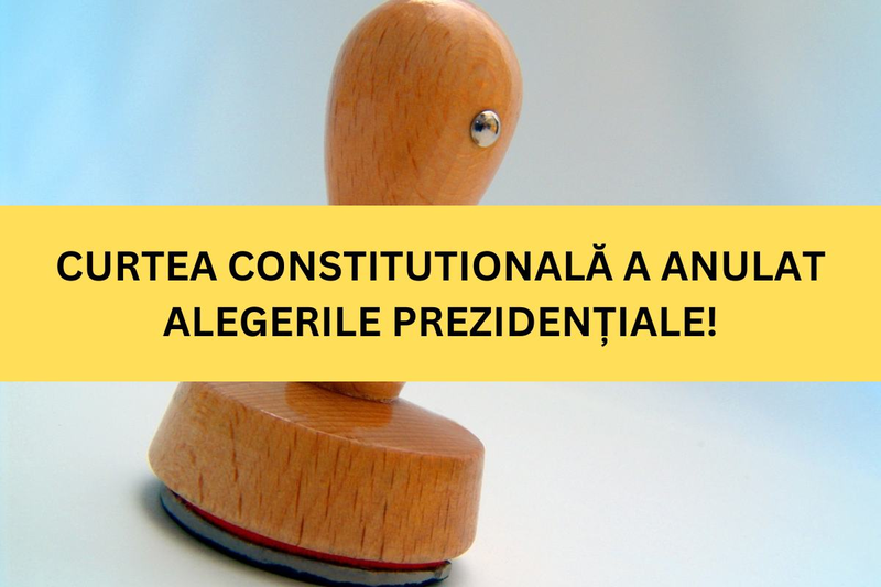 ULTIMA ORA: Curtea Constitutionala a anulat alegerile prezidentiale, cu doua zile inainte de turul 2!