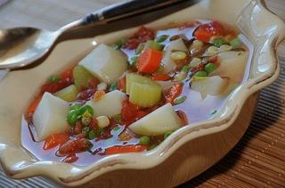 Supa de legume, de post