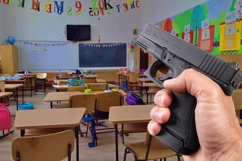 Elev de clasa a IX-a, retinut dupa ce a tras cu pistolul in sala de clasa