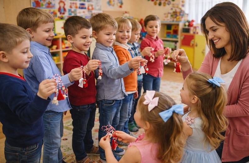 Cum ii invatam pe copii sa ofere martisoare la gradinita si rolul acestui gest