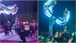 Carusel blocat la un...