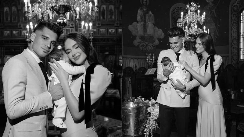 Imagine adorabila cu fiul lui Ianis Hagi. Micutul Giorgios a purtat echipamentul nationalei