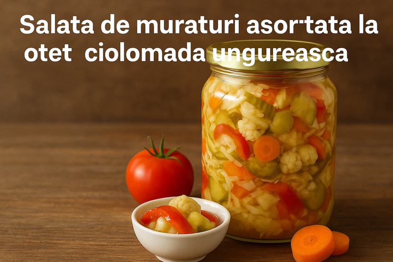 Salata de muraturi asortata la otet – reteta de ciolomada ungureasca