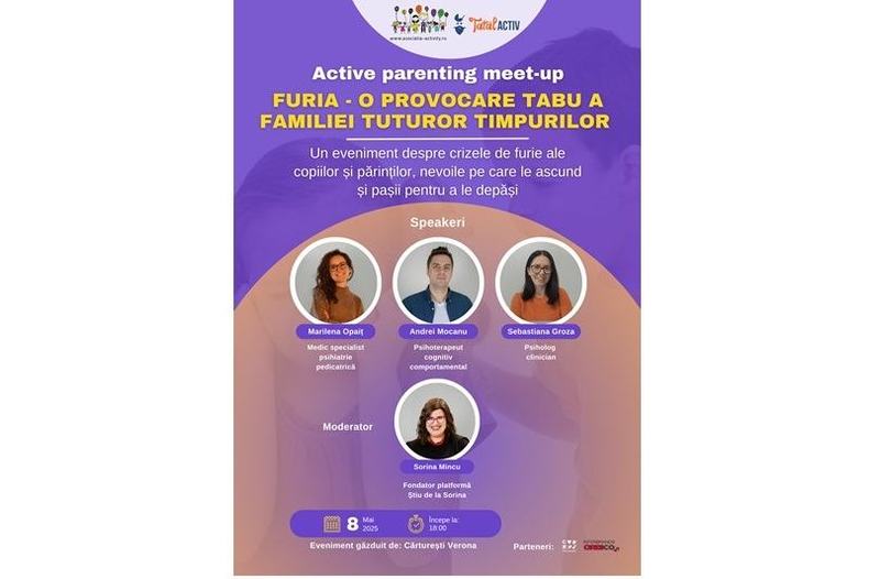 Asociatia Activity organizeaza pe 8 mai o noua editie Active Parenting Meet-up
