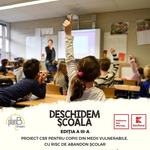 DESCHIDEM SCOALA: proiectul care sustine educatia copiilor din mediile vulnerabile a ajuns la a treia editie