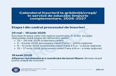 Calendarul inscrierilor la...