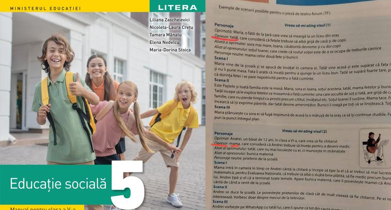 Ce invata copiii de clasa a V-a la ora de Educatie Sociala: Parintii sunt opresori, fuga de acasa este o solutie
