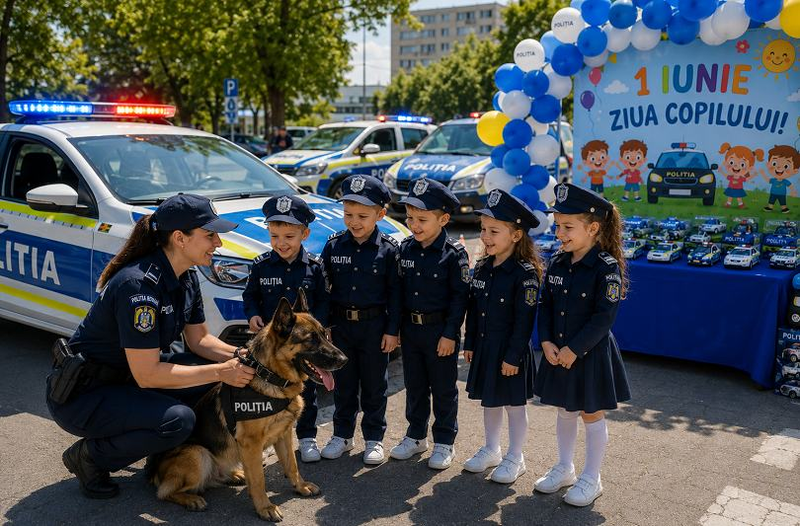 Copiii sunt invitati la sediul MAI de Ziua Copilului: demonstratii live, caini politisti si lectii despre siguranta