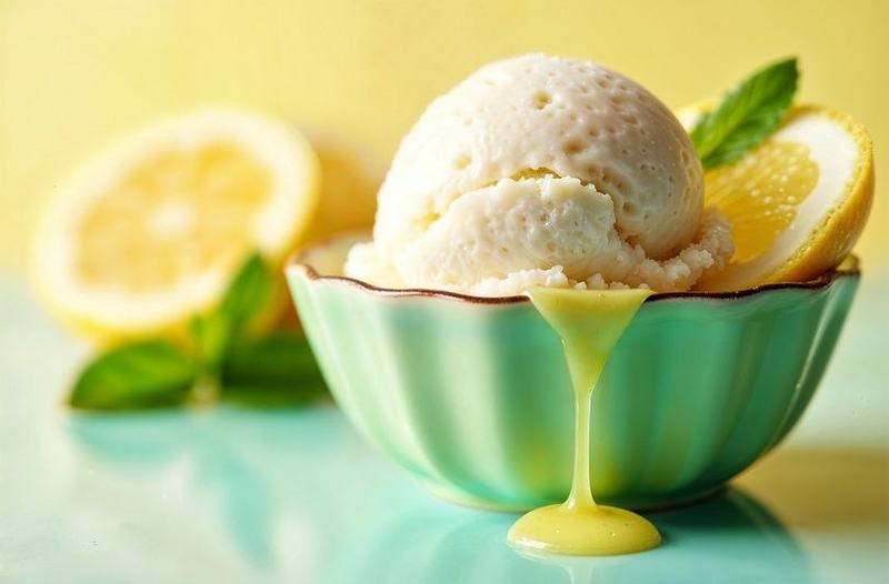 Inghetata artizanala Melody 2026: reteta cu fistic si sos delicat de portocale