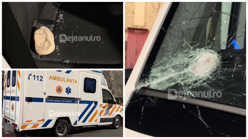 Sapte persoane, arestate dupa atacul asupra unei ambulante din Cluj. Mama unui suspect: „Sa le ia organismul din ei. Asa se auzea pe TikTok, ca ii fur