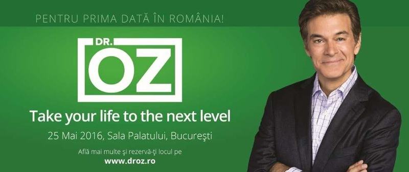 Biletele la conferinta gazduita de Dr. Oz, in Romania, se pot cumpara si de la Sala Palatului!