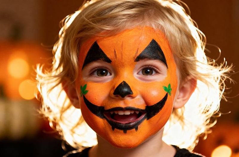 Idei de machiaj pentru Halloween la copii sub 6 ani