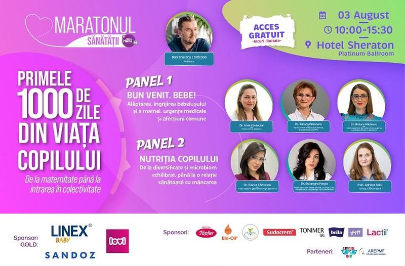 Maratonul Sanatatii revine la Bucuresti cu o noua editie dedicata primelor 1.000 de zile din viata copilului