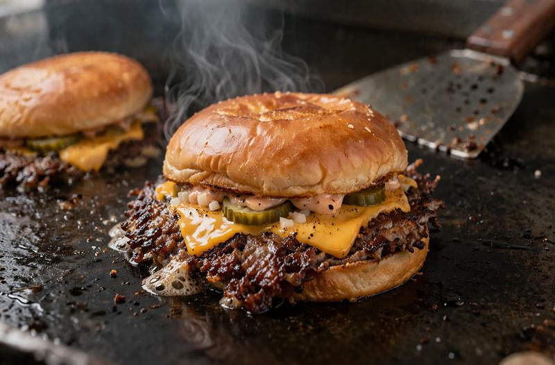 Smashed burger: reteta si trucuri pentru prepararea lui acasa