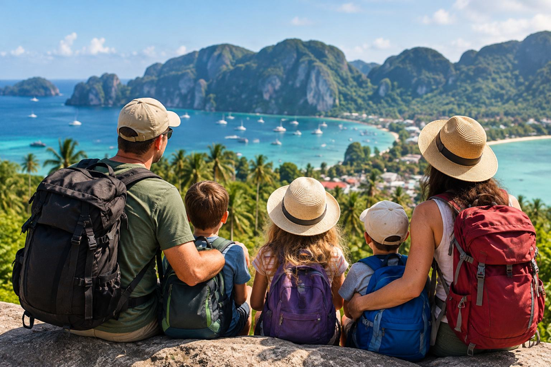 Doi soti din UK si-au vandut casa si au plecat cu cei trei copii in jurul lumii. Cum arata viata familiei dupa cinci luni de calatorii