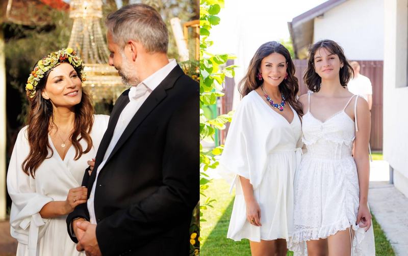 Ioana Ginghina s-a casatorit si a avut-o ca domnisoara de onoare pe fiica sa! Imagini superbe de la nunta actritei
